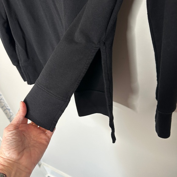 Anatomie Black‎ Crew Neck Long Sleeve Split Hem Tunic Top Women's Size S - Picture 8 of 9